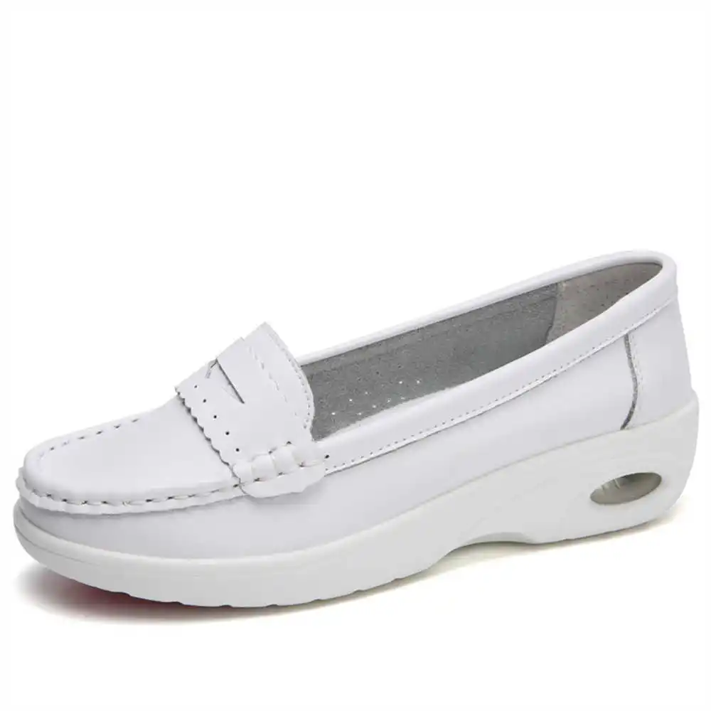 Thick Sole Slipon White Traine - Formal Women Daily Wear Footwear avis et prix