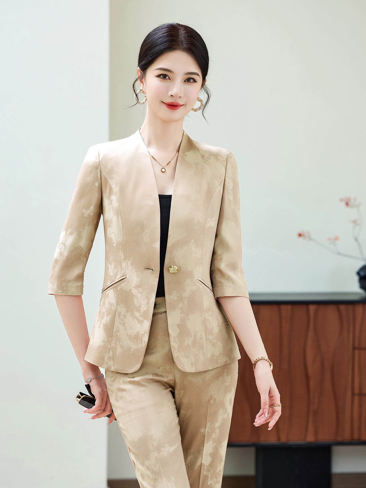 Fashion Office Ladies Blazer a - Women Formal Wear Trousers avis et prix