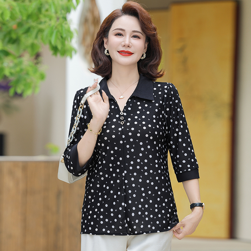 Ladies Ice Silk  Shirt Summer  - Silk Blouse Button avis et prix