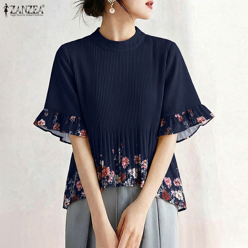 ZANZEA Women Summer Bohemain H - Silk Blouse Button avis et prix