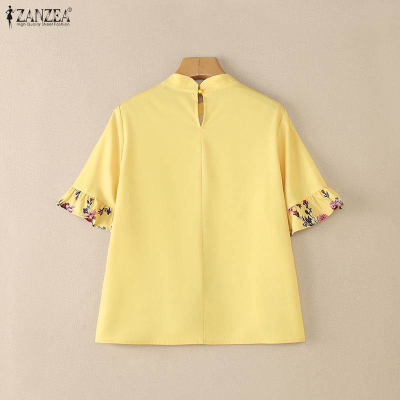 ZANZEA Women Summer Bohemain H - Silk Blouse Button avis et prix