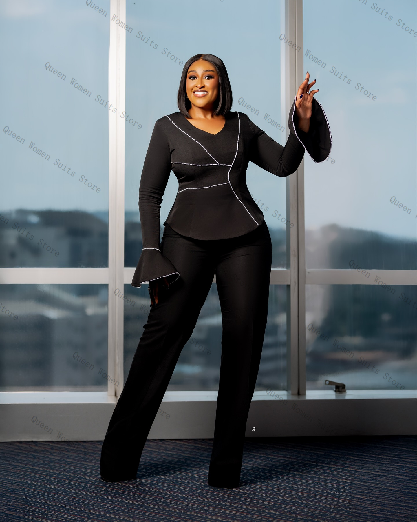 Black Pearls Women Suit Set 2  - Women'S Formal Wear For Wedding Guest avis et prix