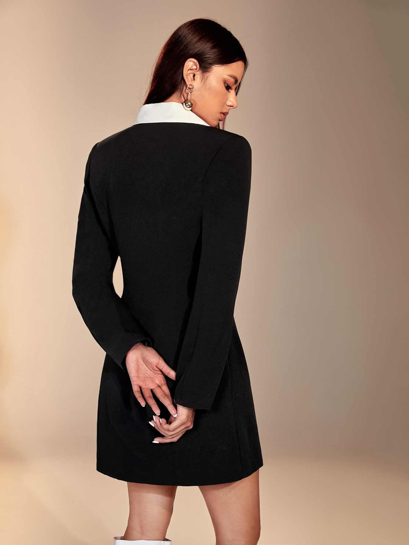 Color Matching Women Blazer Dr - Women Formal Wear For Graduation avis et prix