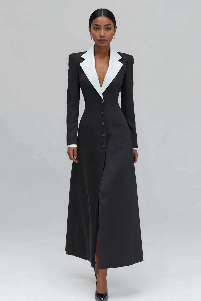 A Line Women Long Blazer Jacke - Women'S Formal Wear For Wedding Guest avis et prix