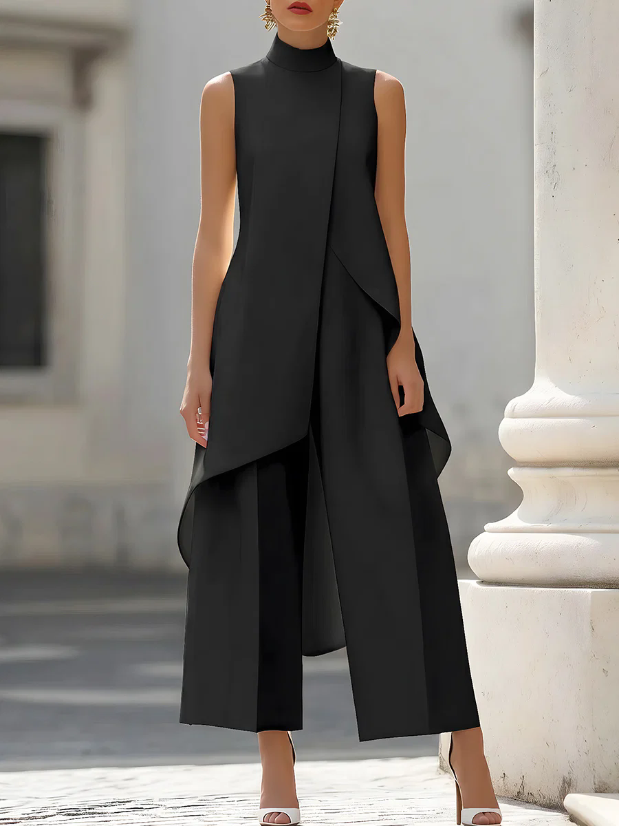 Sleeveless High Neck Asymmetri - Women'S Formal Wear For A Wedding avis et prix