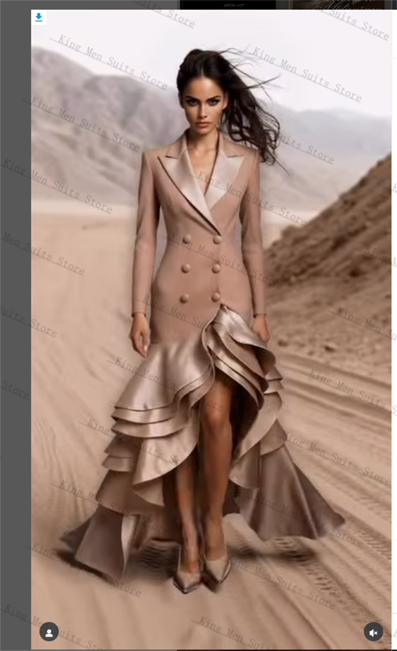 Champagne Women Suits 1 Piece  - Women'S Formal Wear For A Wedding avis et prix