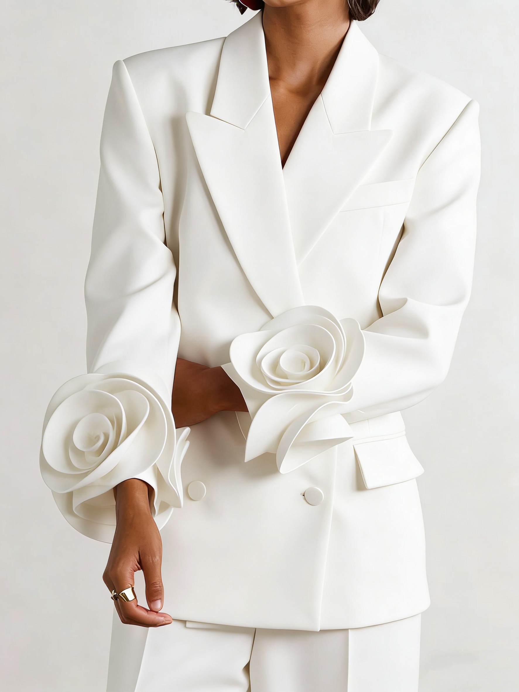 2 Pieces White Flowers Women P - Women Formal Wear For Graduation avis et prix