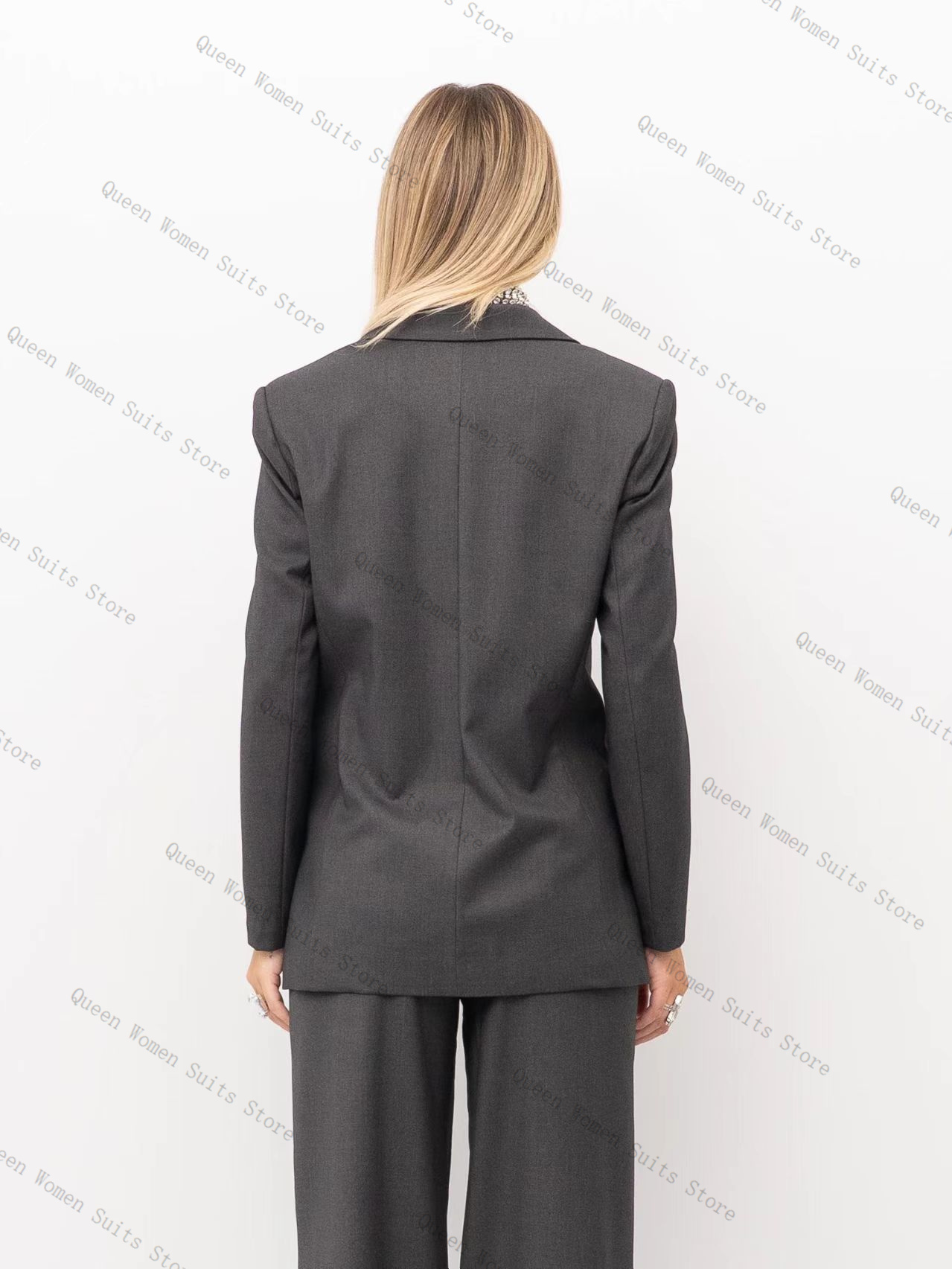 Grey Women Suit Set 2 Piece Cr - Women'S Formal Wear For Wedding Guest avis et prix