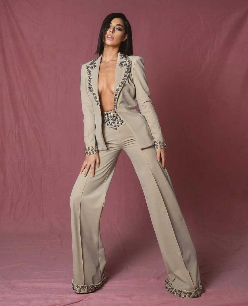 Amazing Rhinestones Women Suit - Women'S Formal Wear For A Wedding avis et prix