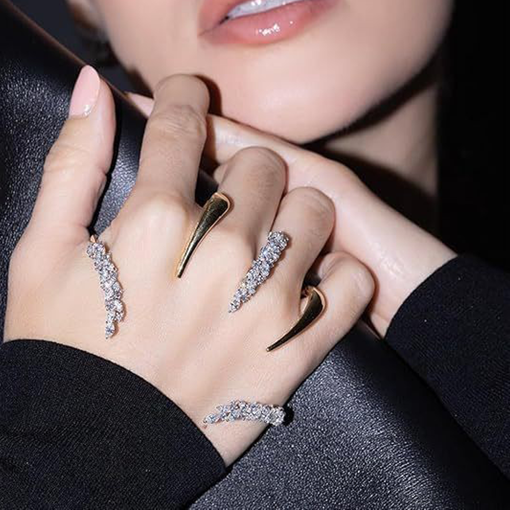 Edgy Wheat-Shape Crystal Open  - Women Formal Wear Look avis et prix