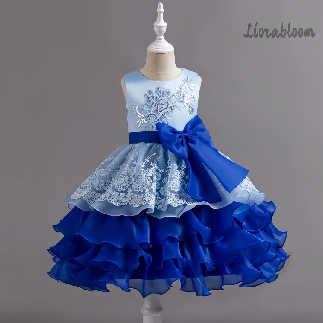 Girls' Dress With Large Bow Sl - Formal Wear Women Us avis et prix