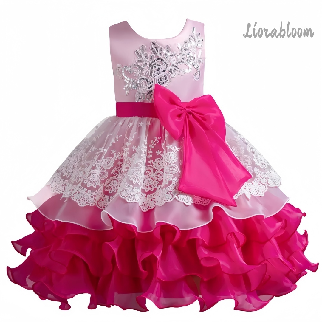Girls' Dress With Large Bow Sl - Formal Wear Women Us avis et prix