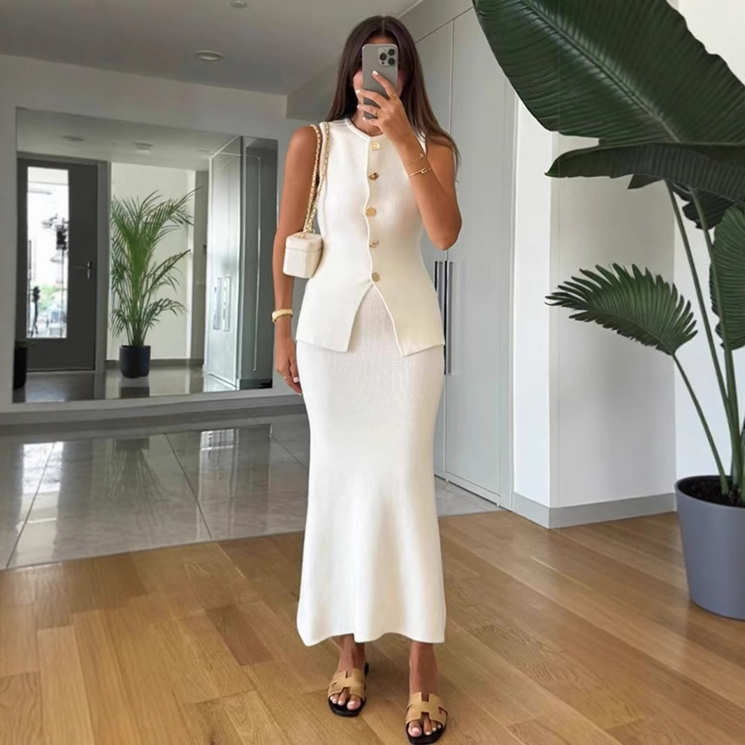 Round-neck Single-breasted Sle - Formal Wear Women Us avis et prix