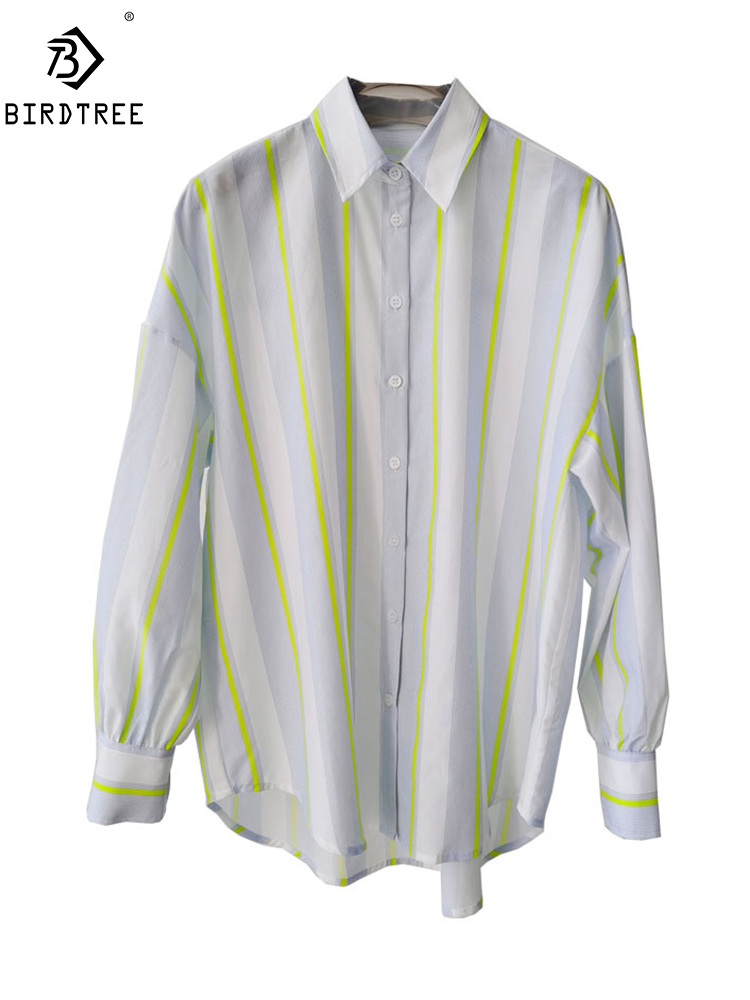 BirdTree,16MM 27.7% Real Silk  - Silk Blouse Button avis et prix