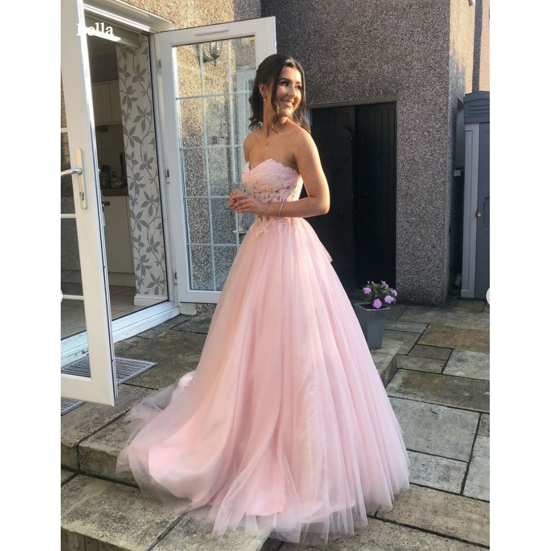 Bella Customized Pink Straples - Women Formal Wear For Graduation avis et prix