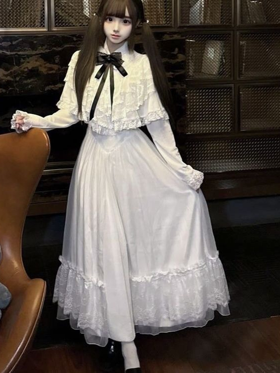 Japanese Short Sleeve Bow Lace - Formal Wear Women Us avis et prix