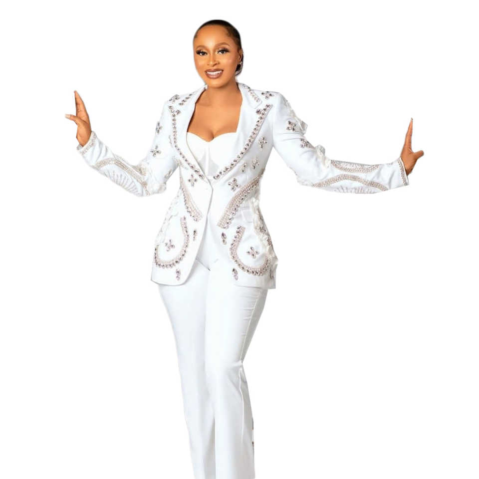 Luxury Women Pants Suits 2 Pcs - Women'S Formal Wear For Wedding Guest avis et prix