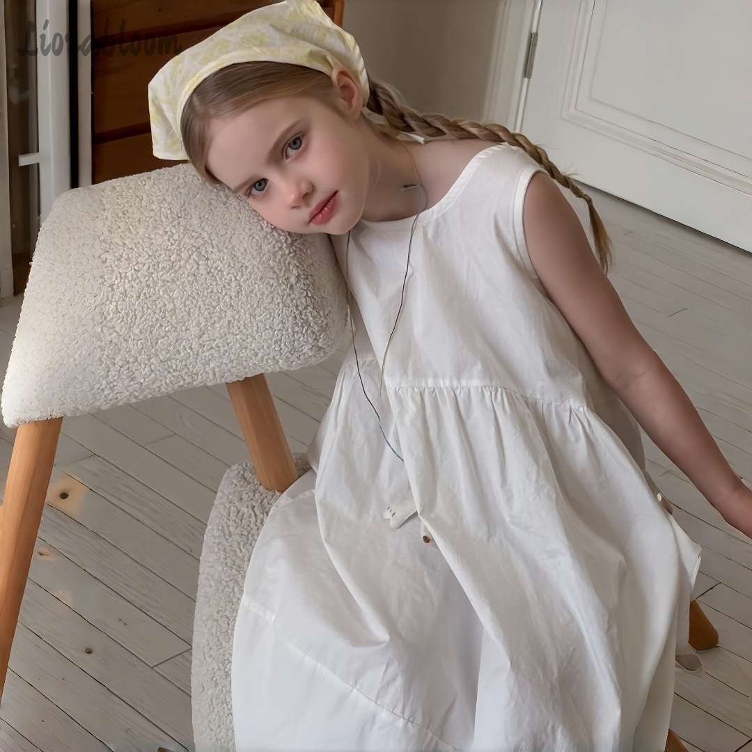 Girls' White Dress Simple Maxi - Formal Wear Women Us avis et prix