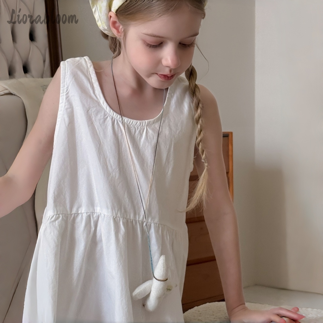 Girls' White Dress Simple Maxi - Formal Wear Women Us avis et prix