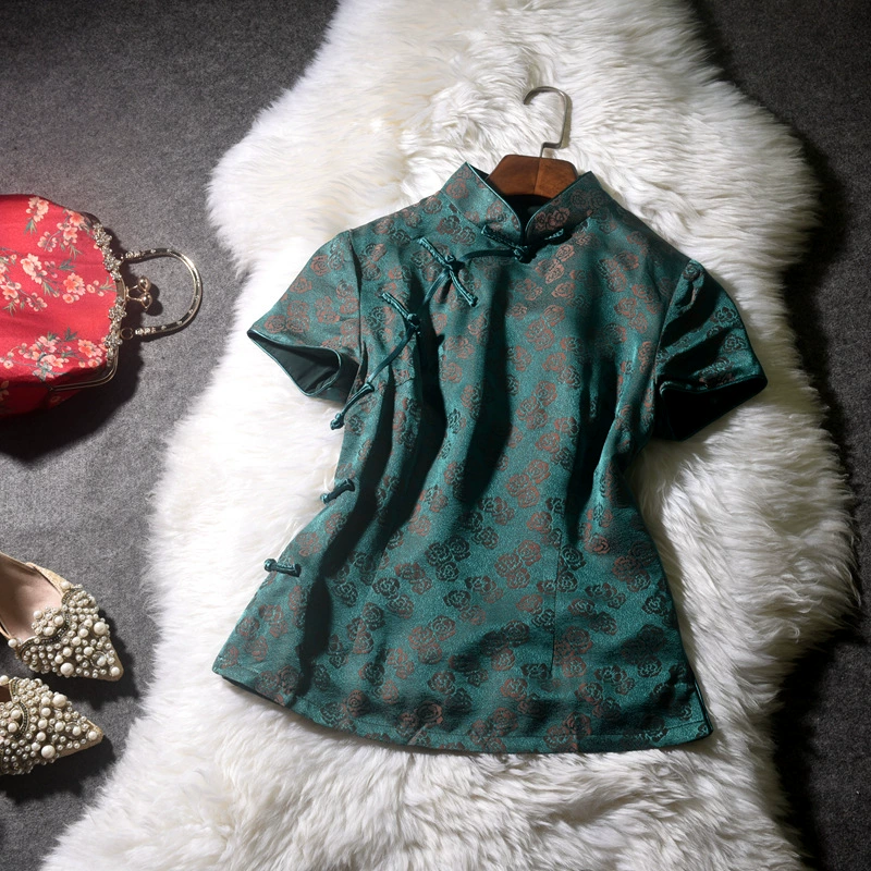 Chinese Style Chiffon Shirt St - Silk Blouse Button avis et prix