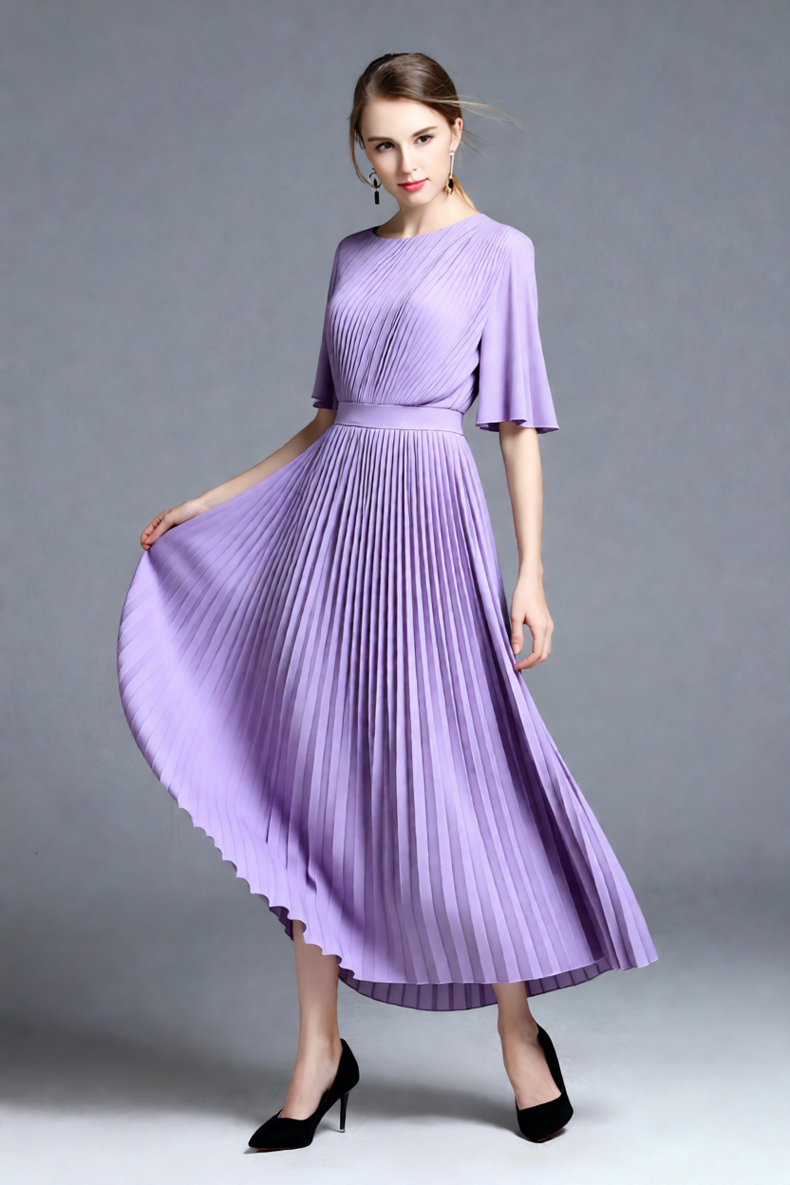 Women's Lilac Cape Sleeve Plea - Women'S Formal Wear For Wedding Guest avis et prix