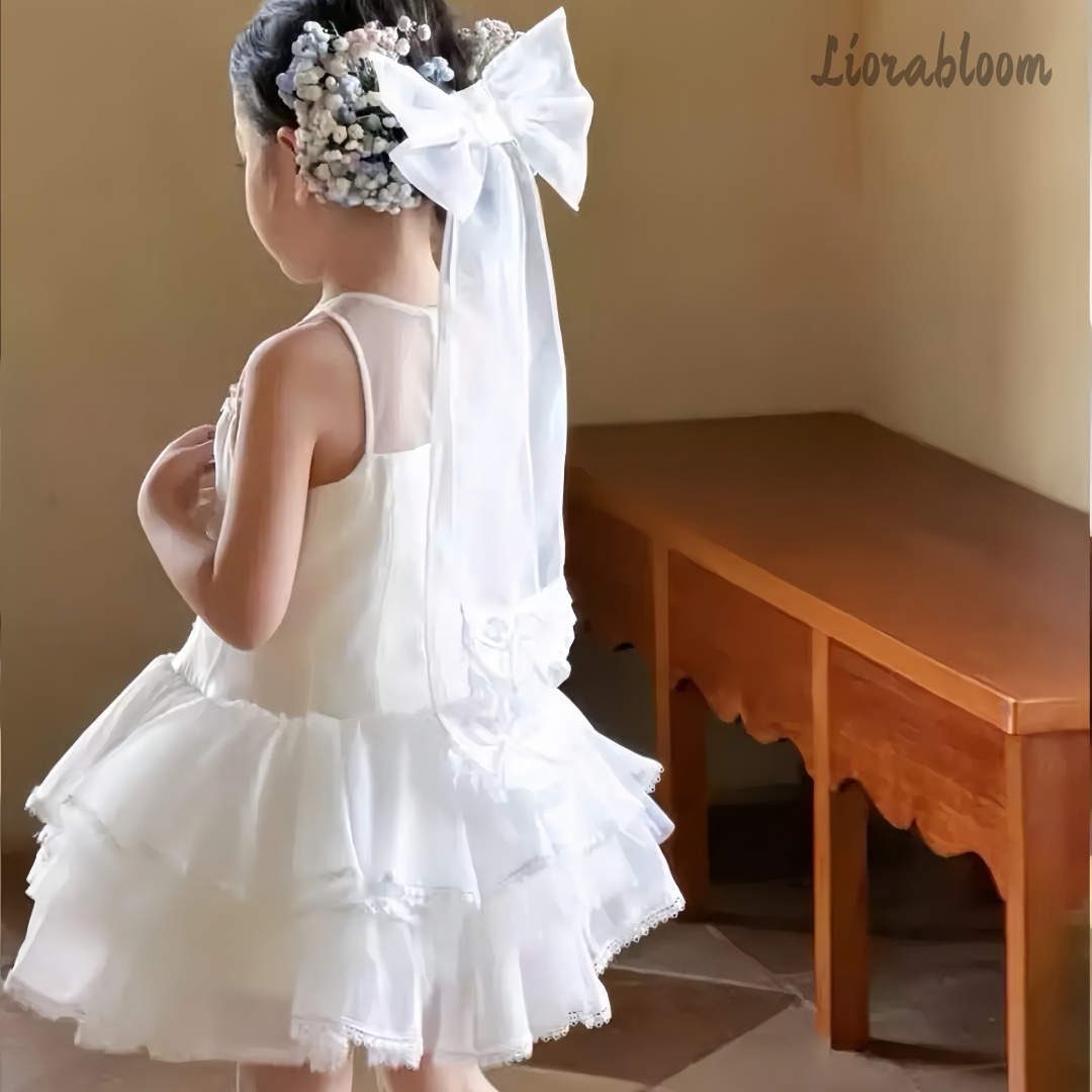 Girls' White Embroidered Forma - Women'S Formal Wear For A Wedding avis et prix