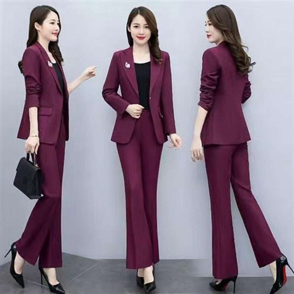2 Pcs/Set Lady Formal Coat Pan - Women Formal Wear Trousers avis et prix