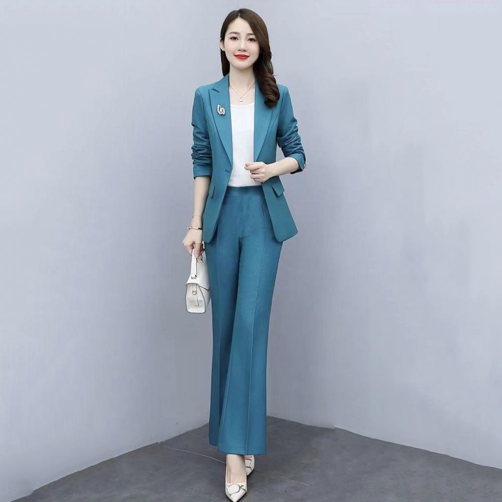 2 Pcs/Set Lady Formal Coat Pan - Women Formal Wear Trousers avis et prix