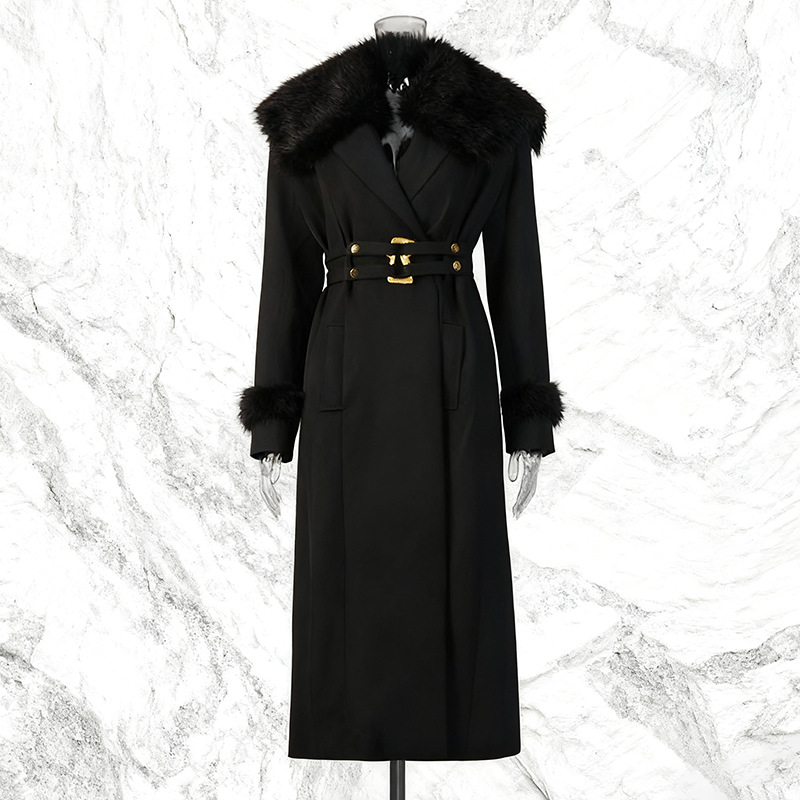 Fur Women Coat Windbreaker Bel - Women'S Formal Wear For Wedding Guest avis et prix
